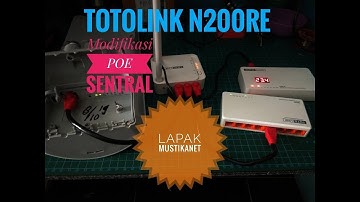 Totolink N200RE Modifi PoE di WAN dan LAN