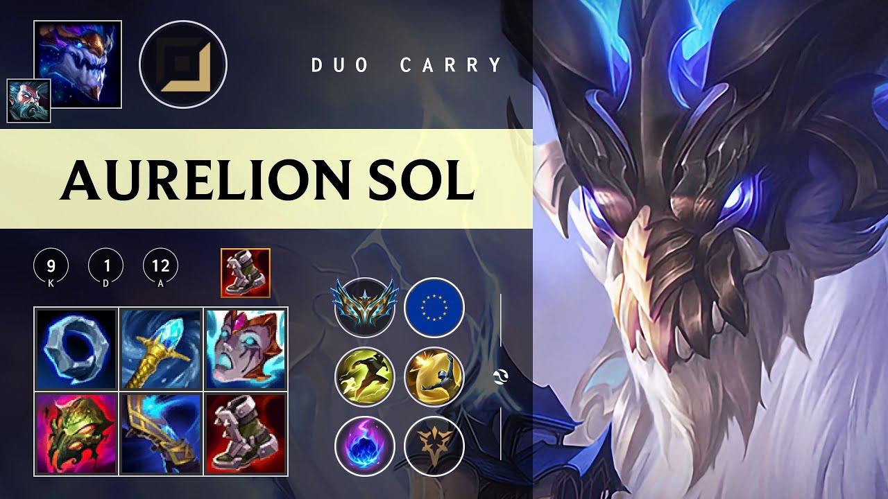 Aurelion Sol Carry vs Ashe - EUW Challenger Patch 26.02