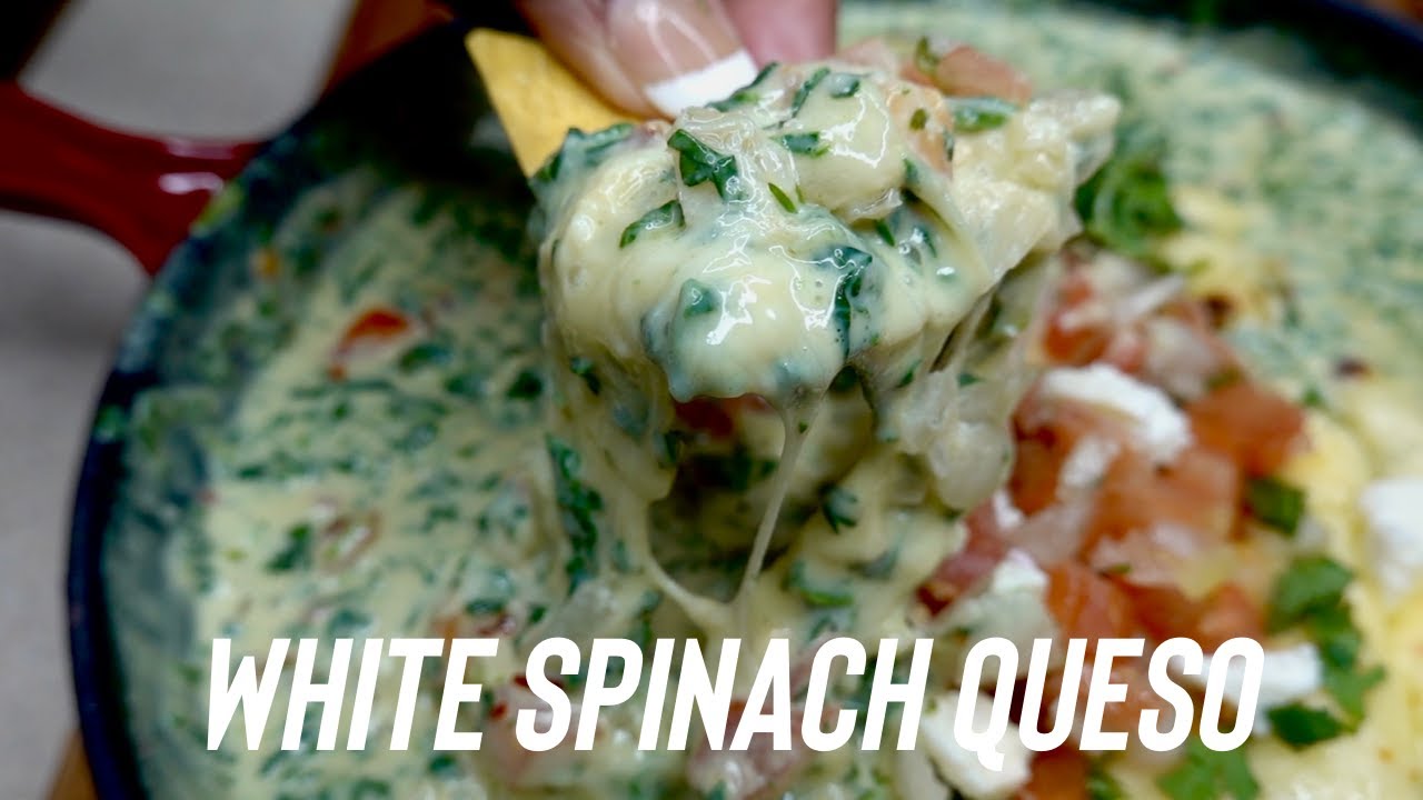 HOW TO MAKE WHITE SPINACH QUESO DIP! YouTube