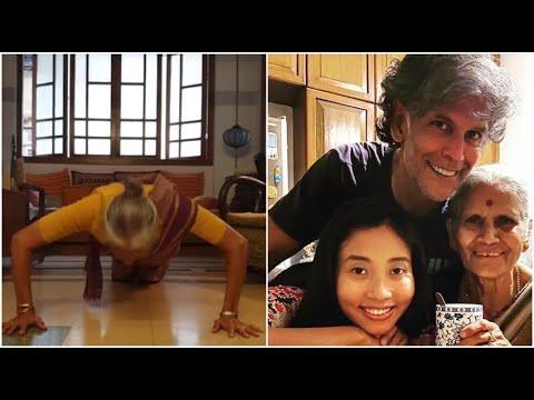 Milind Soman's Mother