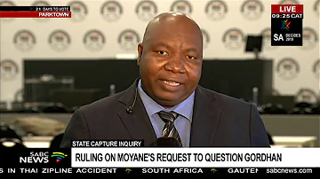 State Capture Inquiry Ruling On Moyane S Request To Question Gordhan State Capture Inquiry Ruling On Moyane S Request To Question Gordhan