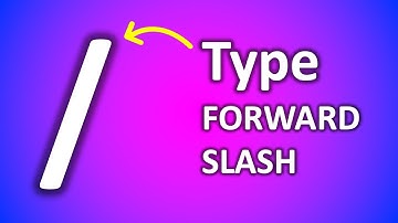 Hoe typ je een slash op een HP laptoptoetsenbord?