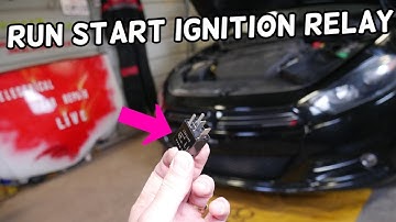 DODGE DART RUN START IGNITION RELAY LOCATION REPLACEMENT | CAR NOT STARTING