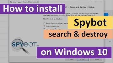How to Install SpyBot on Windows 10