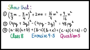 Ex.9.5 Q.5 Chapter:9 Algebraic Expressions and Identities | NCERT Maths Class 8 | CBSE