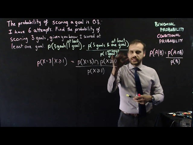 Binomial Probability Conditional Probability