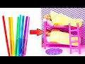 DIY Barbie Hacks | Making Easy Miniature Dollhouse | Creative Fun For Kids