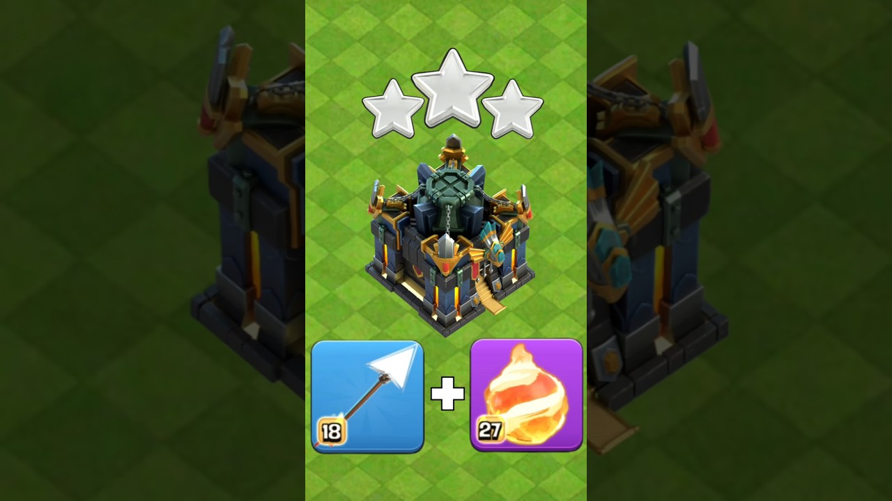 Bola De Fuego + Flecha Gigante En Clash Of Clans #clashofclans #coc #shorts