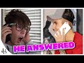calling justin bieber he actually picked up