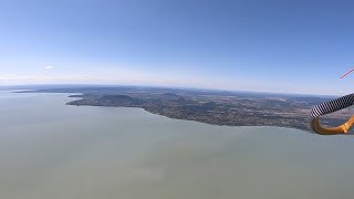 Переліт через Балатон на параплані 25.08.25/ Balaton átrepülése siklóernyővel Csobánc - Balatonlelle