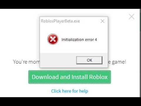 How To Fix Roblox Installation Error 4 Youtube - roblox initialization error 4 f secure