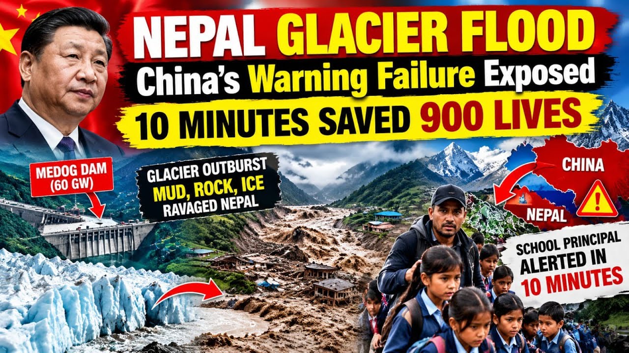 Nepal Glacier Flood: China’s Warning Failure Exposed, 10 Minutes Saved 900 Lives