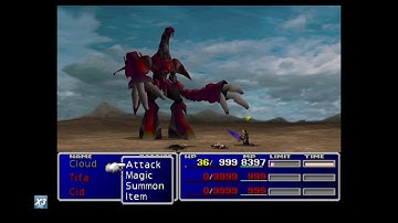FINAL FANTASY VII: Beating Ruby WEAPON without pushing a button