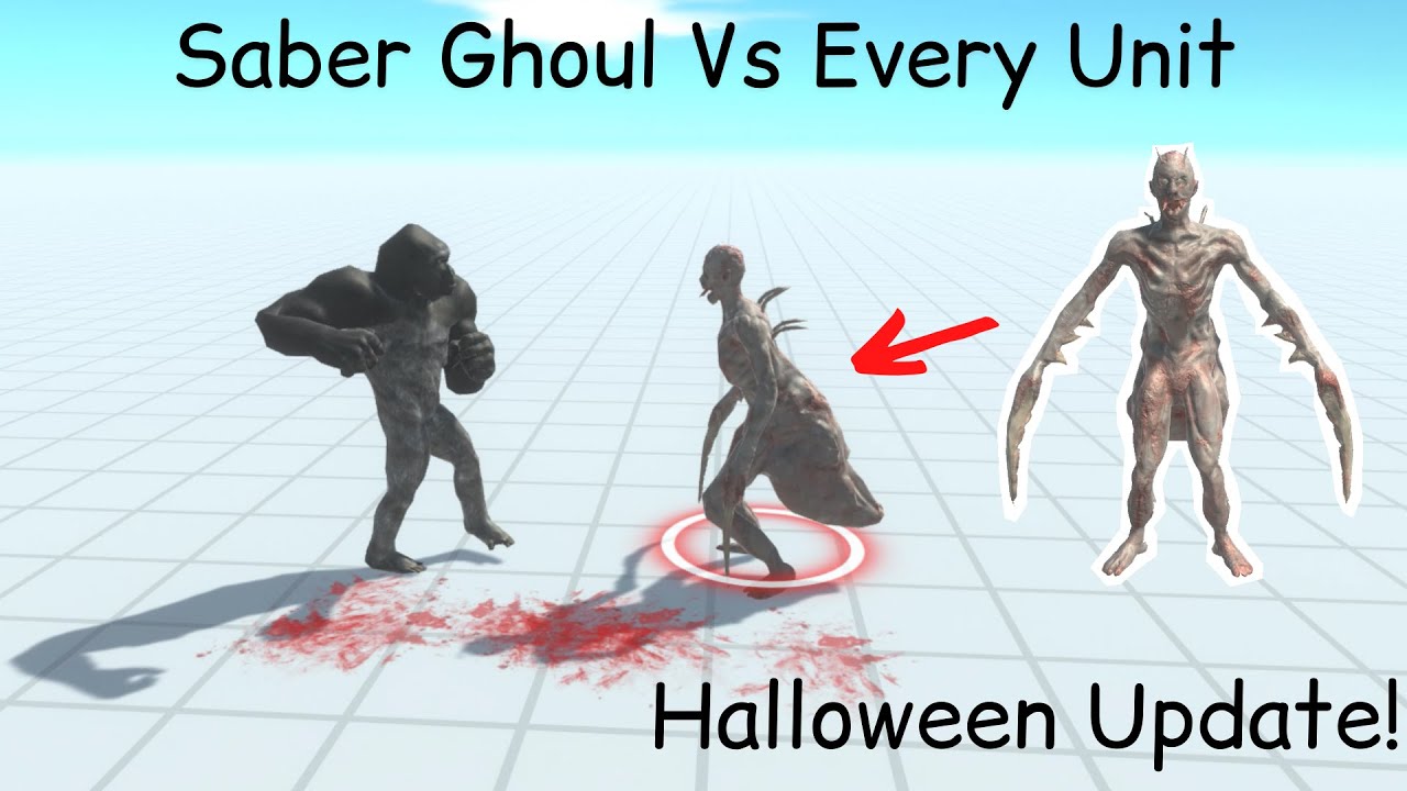 Halloween Update! Saber Ghoul Vs Every Unit ARBS |Animal Revolt Battle Simulator