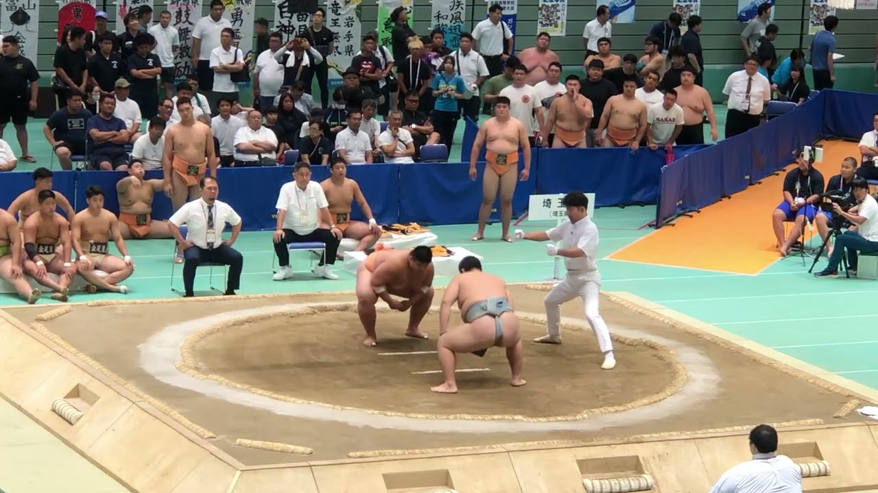 団体決勝トーナメント1回戦から準決勝まで　令和7年度全国高等学校総合体育大会　インターハイ　相撲選手権大会