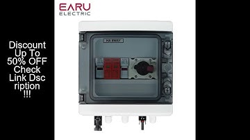 DC 1000V 1 Input 1 Output Solar Photovoltaic PV Combiner Box With Surge Lightning Protection DC Fuse