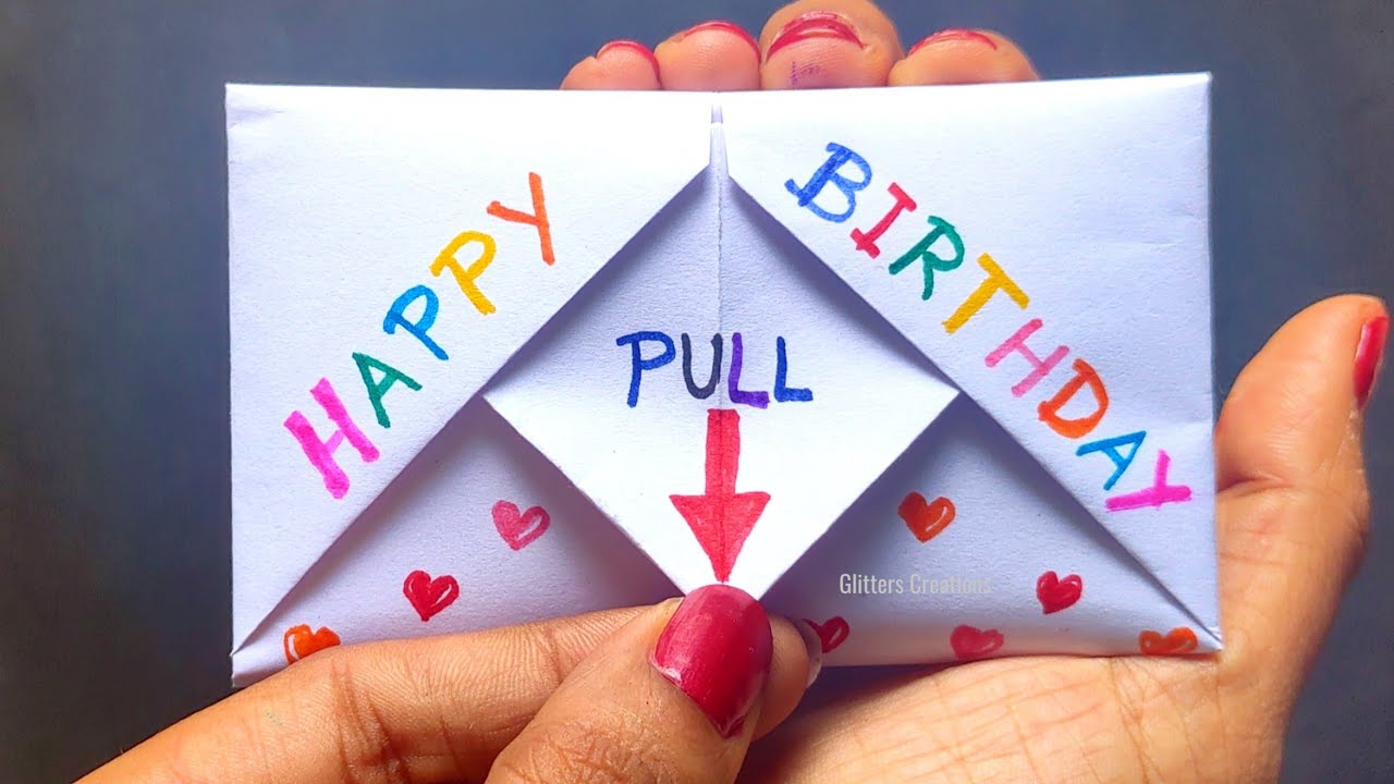 easy white paper Birthday gift ideas/Diy paper gift card/white paper ...