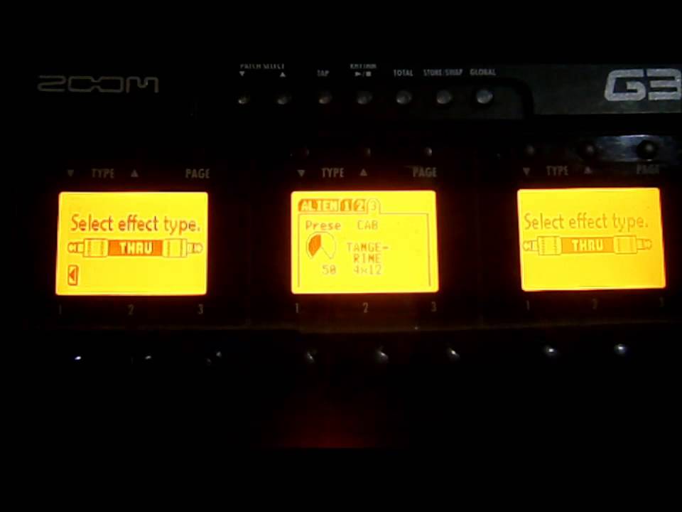 zoom G3 ALIEN amp simulator