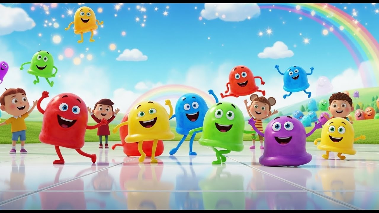 Wobble Wobble Jelly Dance | Funny Wiggle Song for Kids