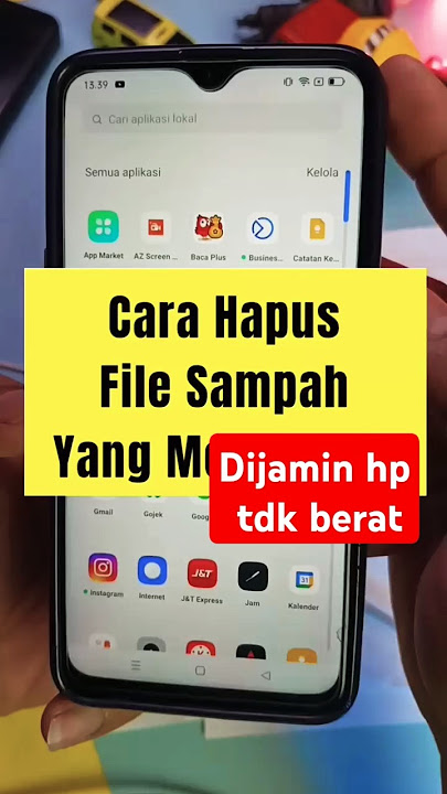 hapus file sampah di google