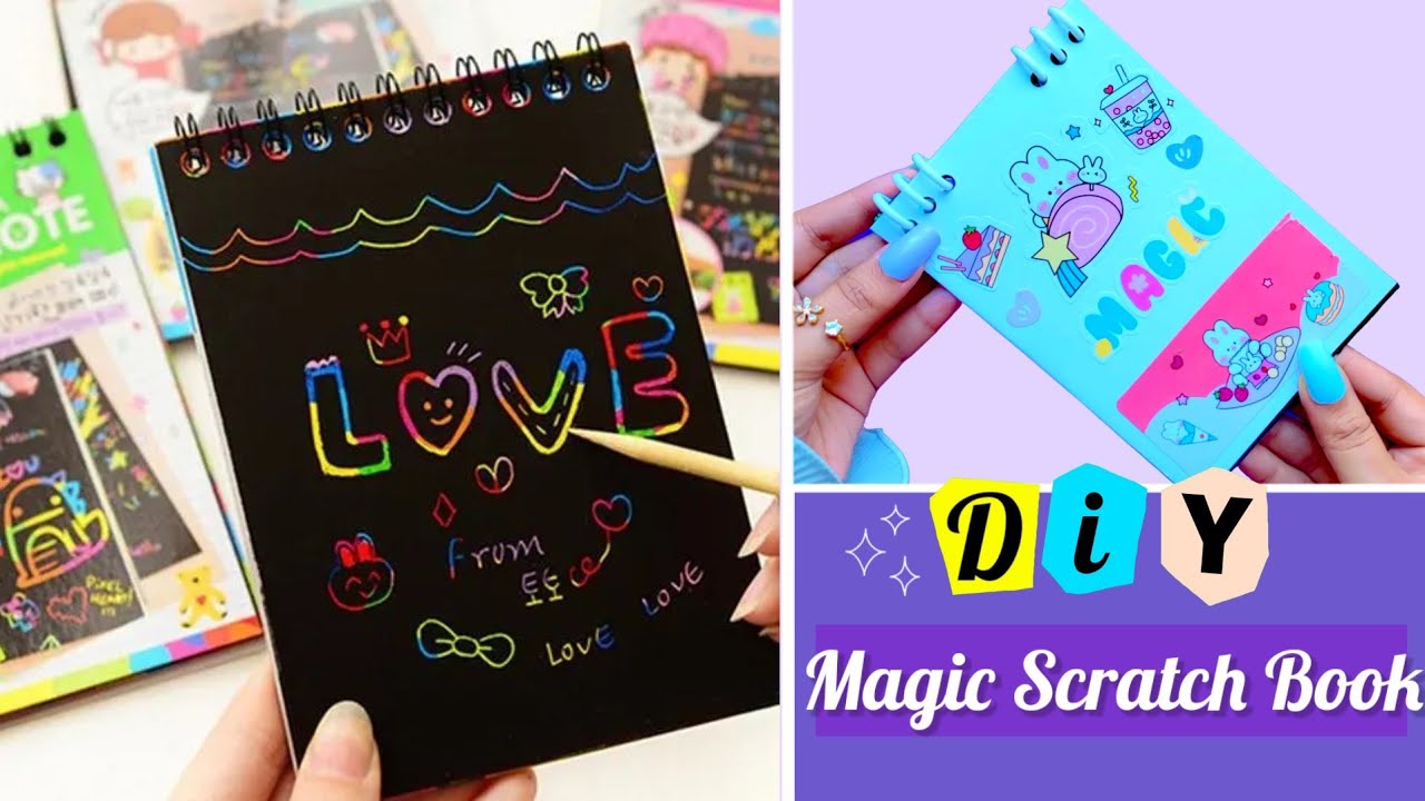 DIY Magic Scratch Book _ How to make a magic scratch book at home 