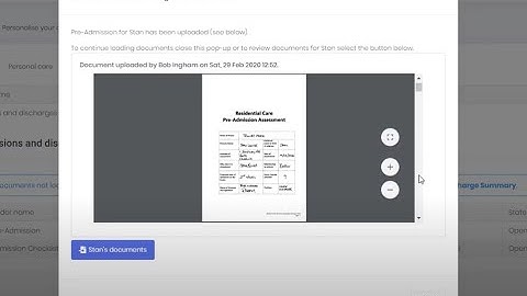 Pre-assessment documents