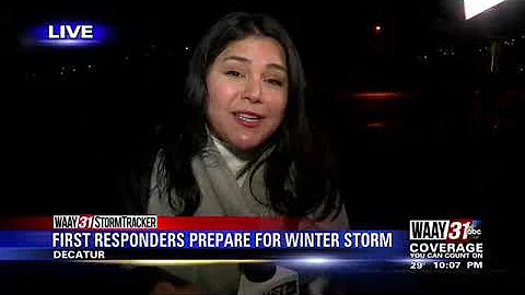 First Responders Prepare For Winter Storm