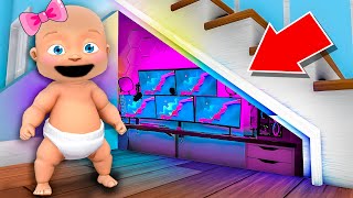 Babamdan Gi̇zli̇ Bi̇r Oyun Odasi İnşa Etti̇k