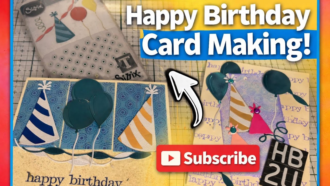 Live Crafting chat- let’s make some birthday cards ￼