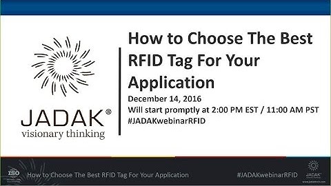 How To Choose The Best RFID Tag For Your Application Webinar
