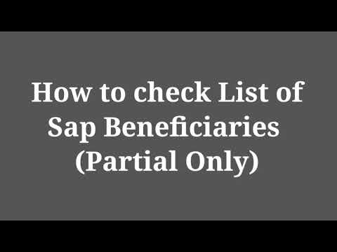 HOW TO CHECK DSWD SAP PARTIAL LIST