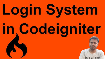 Login system in codeigniter part 1 | Login system in ci | Create login system in codeigniter
