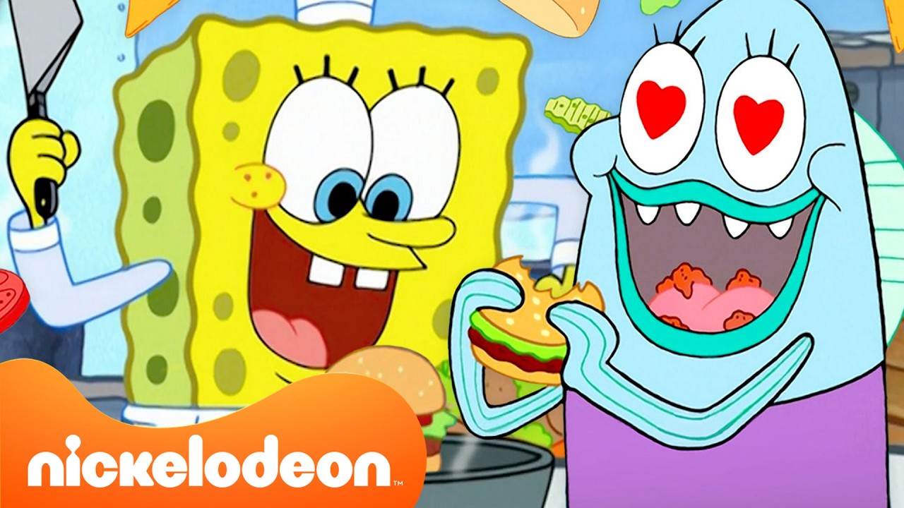 Губка Боб | Кулинарные шедевры Губки Боба! 🔥 | 10 минут | Губка Боб | Nickelodeon Cyrillic