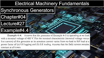 Electric Machine-II | Chapter#04 | Example#4.4 | Synchronous Generator | Stephen J. Chapman