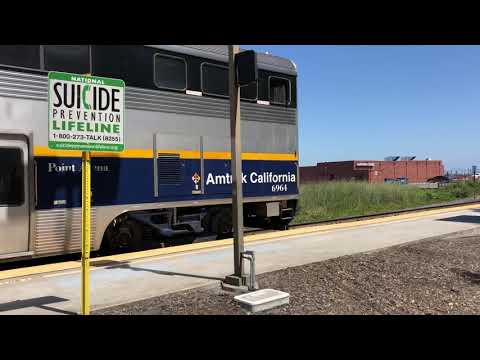 Amtrak San Joaquin Train 714 At Antioch 5 Car Train