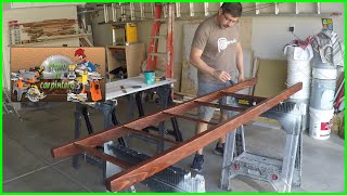 Como hacer una escalera decorativa y rustica en madera. / Make a Decorative Ladder for Blankets.