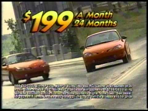 Ford Escort ZX2 sport coupe (commercial, 1997) - YouTube