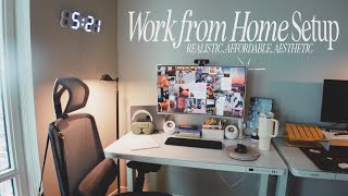 Work From Home Desk Tour: Cost-conscious 1 monitor setup for my 9-5 corporate job \& content creation