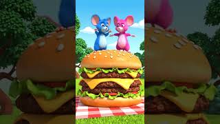 Tifi and Mifi Can’t Eat This Giant Burger! 😂🍔