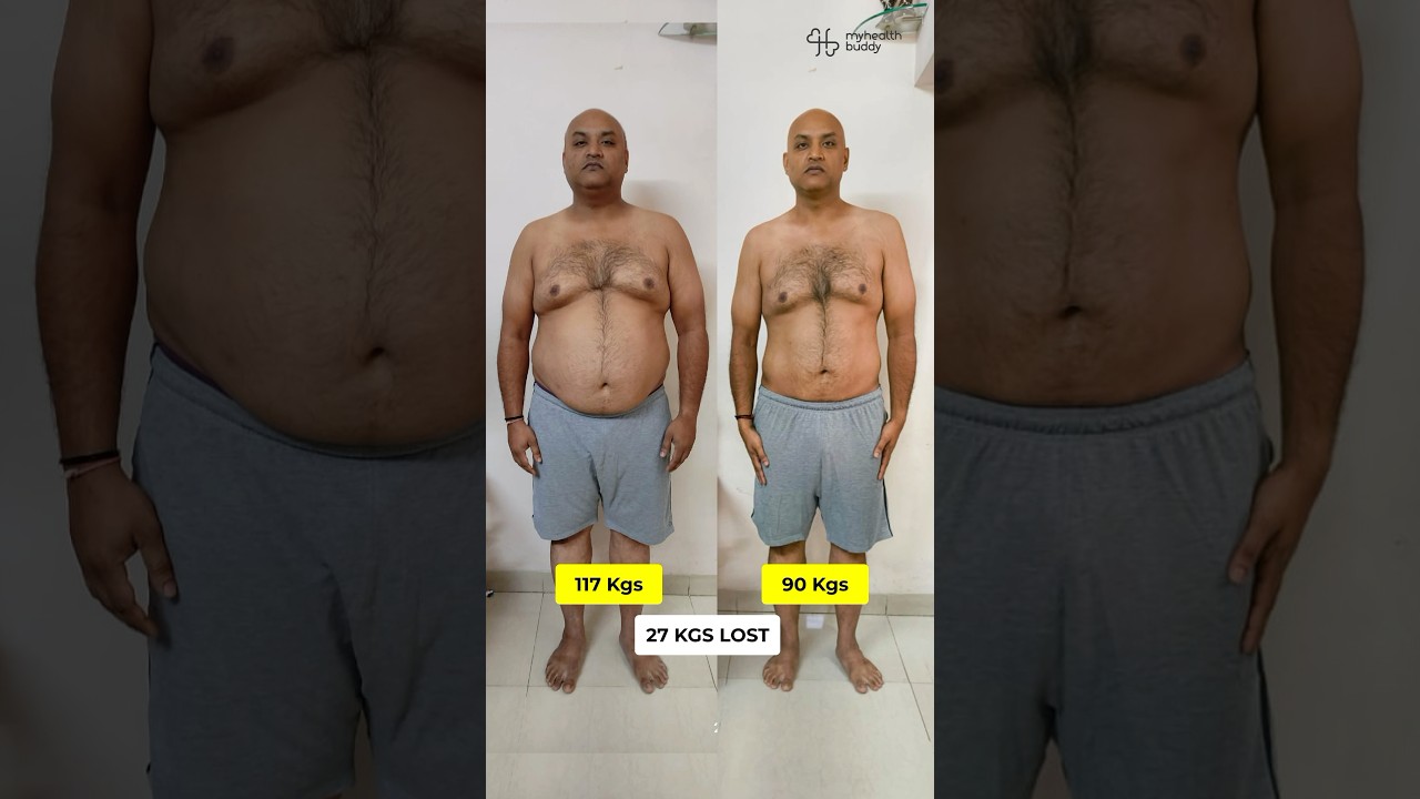 27 Kgs Weight Loss + Belly Fat gone (Online Program)