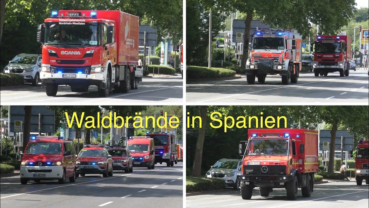 Deutsche Waldbrand Experten helfen Spainen- GFFF-V DE1 auf Einsatzfahrt 