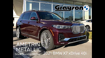 What color is Ametrin Metallic?  2021 X7 xDrive 40i in Ametrin Metallic at Grayson BMW in Knoxville