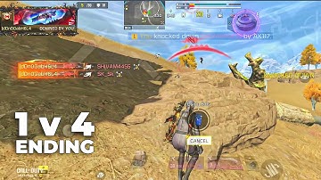WIPE TOXIC SQUAD IN SOLO VS SQUAD | 1 v 4 ENDING in COD MOBILE !