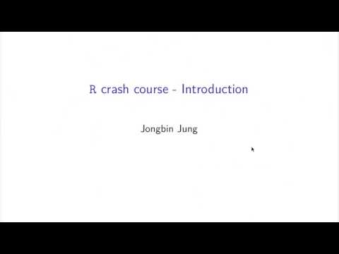 MS&E 125 - R Crash Course Part 1: R Basics