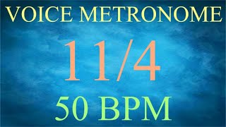Voice Metronome  -  11 Count  -  50 bpm