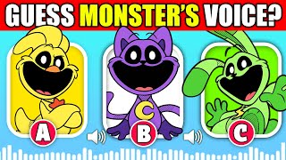 Guess the MONSTER'S VOICE | Smiling Critters , POPPY PLAYTIME CHAPTER 3 (CatNap)