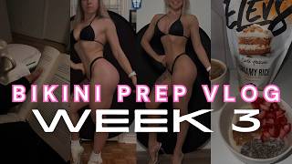ep 3 my prep workout for glutes🍑 | natural bikini bodybuilding vlog