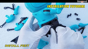 How to install Mofun 962 DIY STEAM 8-Legged Smart RC Robot？- Banggood.com