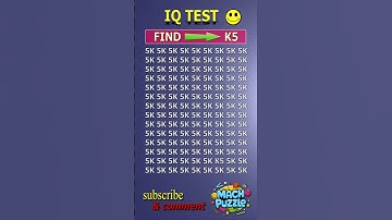 Find K5 where? | Brain Teaser IQ Test #shorts #different #puzzles #opticalillusion #quiz