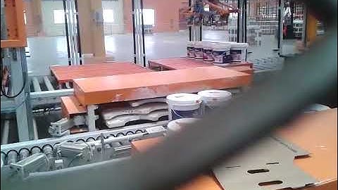Most Amazing Paint production process II Paint packaging Line II Robotic Palletizing